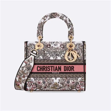 dior medium lady d-lite bag|butterfly dior bag.